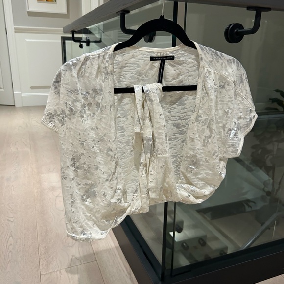 Sarah Pacini Wrap Top - Picture 2 of 3